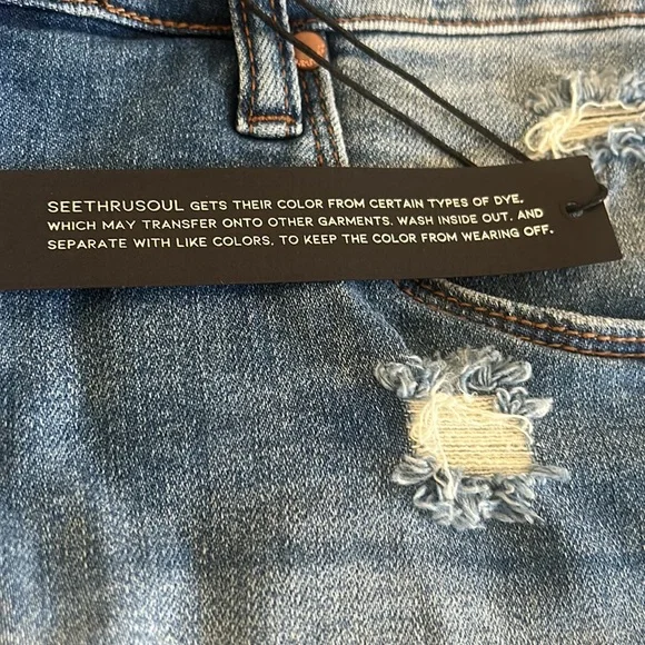Seethrusoul NWT High Rise Boyfriend Shorts - Picture 6 of 9